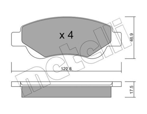 Колодки гальмівні (передні) Citroen С1/Peugeot 107 05-/108 14-/Toyota Aygo 05-