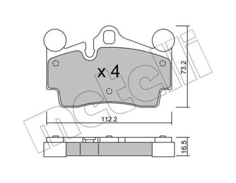 Колодки тормозные (задние) Audi Q7 06-15/VW Touareg/Porsche Cayenne 02-10