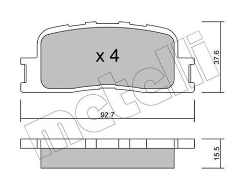 Колодки гальмівні (задні) Toyota Camry 01-11/Highlander 00-03/Lexus ES 96-06