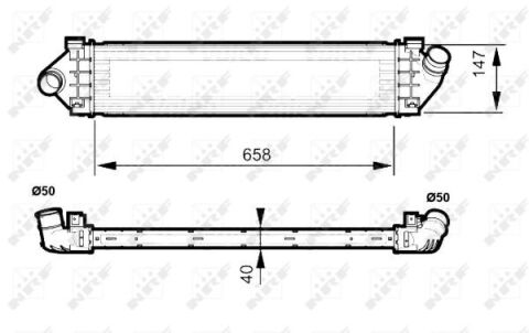 Радіатор інтеркулера Ford Galaxy/Mondeo/S-Max 1.6/1.8/2.0TDCi 07-15