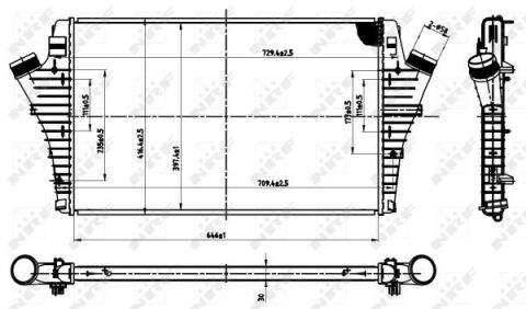 Радиатор интеркулера Opel Vectra C/Signum 1.9CDTI 04-08