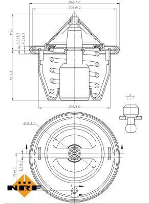 Термостат Subaru Impreza/Legacy/Forester 1.6-3.3i 89-13 (78°)