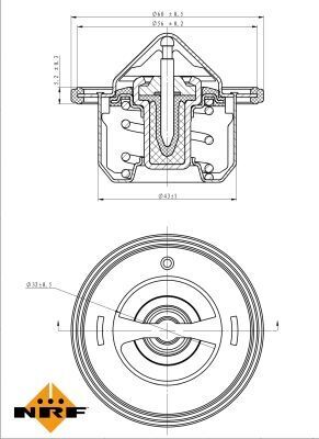 Термостат Subaru Forester/Impreza/Legacy 1.5/2.0 08-14 (91°C)