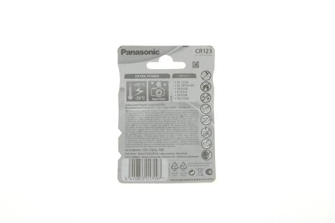 Батарейка Panasonic Lithium Cell CR123A (3V) Батарейка Panasonic Lithium Cell CR123A (3V)