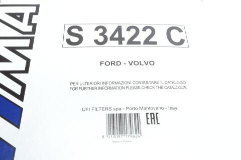 Фильтр салона Ford C-Max II/Focus III/Grand C-Max/Kuga II/Connect/Volvo V40 10-