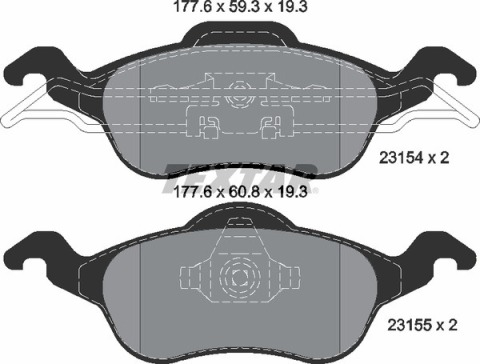 Колодки гальмівні (передні) Ford Focus 99-09 (Teves) Q+