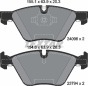 Колодки гальмівні (передні) BMW 1 (E81/E87)/ 3 (E90-93) 03- (Teves) Q+, фото 2 - інтерент-магазин Auto-Mechanic