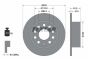 Диск тормозной (задний) Skoda Octavia III 1.0-2.0 12- (253x10) PRO, фото 2 - интернет-магазин Auto-Mechanic