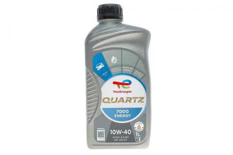 Масло 10W40 Quartz 7000 Energy (1л) (MB229.1/VW505.00) (201535/167637)