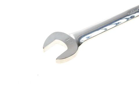 Ключ ріжково-накидний з тріскачкою 21 мм 72 зуб. L-275 мм