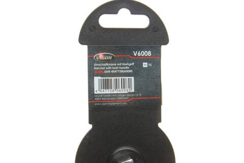 Тріскачка 3/8" ротаційна 72 зубця 237 мм з поворотною ручкою на 360°