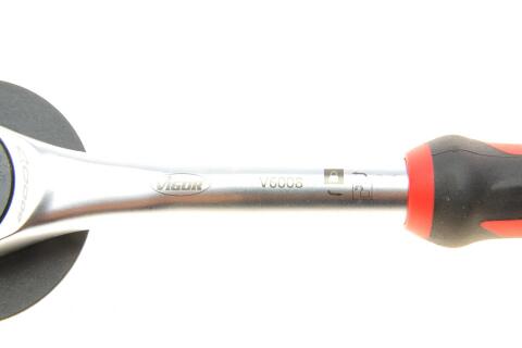 Тріскачка 3/8" ротаційна 72 зубця 237 мм з поворотною ручкою на 360°