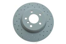Диск тормозной (задний) BMW 5 (F10/F11)/6 (F06/F13)/7 (F01-04) 09- (345x24) (с отверстиями) (вент.)