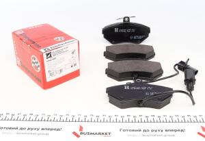 Колодки тормозные (передние) Audi A4 94-08/Seat Exeo 08-13/VW Passat 96-00 (Lucas) (с датчиком)