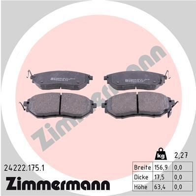 Колодки тормозные (передние) Subaru Forester 13-/Legacy 03-09 (Sumitomo)