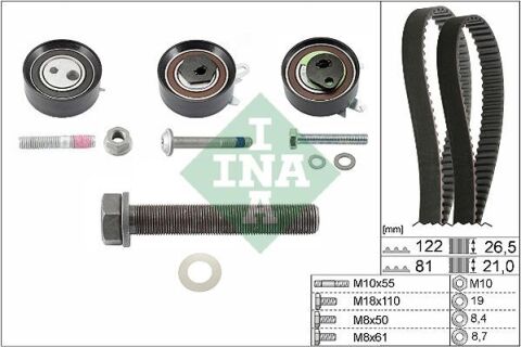 Комплект ГРМ + ПНВТ VW LT 2.5SDI 55kw 96-/VW T4 2.5TDI/Syncro, 65/75/111kw 95-