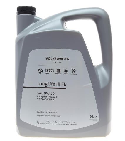 Моторное масло VAG LongLife III FE 0W-30, 5л