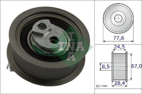 Ролик ГРМ Audi A4/VW 2.0 FSI 05-10 (натяжний) (67х28.4) Ролик ГРМ Audi A4/VW 2.0 FSI 05-10 (натяжний) (67х28.4)