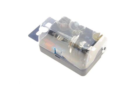 Набір автолампочок (H4 12V 60/55W/S25 12V21W BAU15S/S25 12V21/5W BAY15D/G18 12V5W BA15S/T10 12V5W) (+запобіжники)
