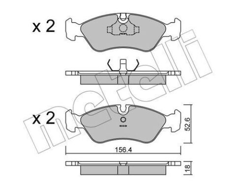 Колодки тормозные (передние) Opel Astra F 91-01/Vectra A/B 88-03/Kadett E 85-92/Omega A 86-94