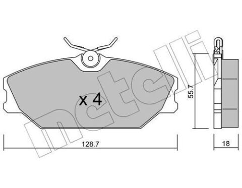 Колодки тормозные (передние) Renault Clio II 00-09/Laguna 93-01/Megane/Scenic/Safrane 96-03