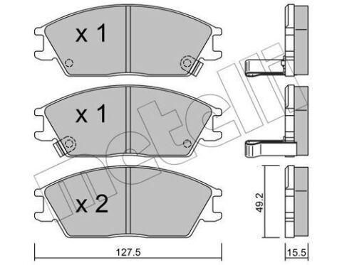 Колодки гальмівні (передні) Hyundai Accent I/II 94-05/Getz 02-10/Elantra 90-00/Pony 85-95