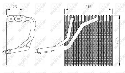 Радиатор кондиционера VW Golf IV/Polo 1.4-3.2 98-05/Skoda Octavia 2.0 4x4 00-10