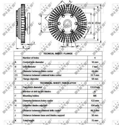 Муфта вентилятора Hyundai H-1 2.4 00-04