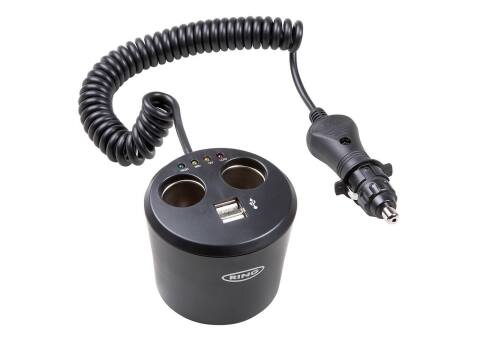 Розгалужувач прикурювача (індикатор батареї) (2x12/2xUSB)