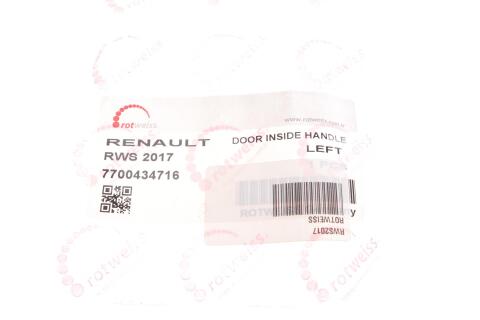 Ручка дверей (передніх/всередині) (L) Renault Master 98-10