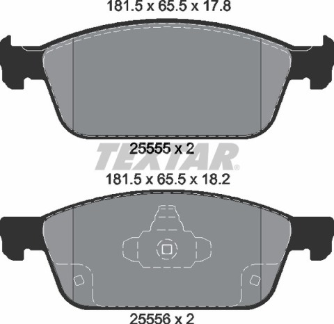 Колодки тормозные (передние) Ford Kuga II/Connect II 12- (Teves) Q+