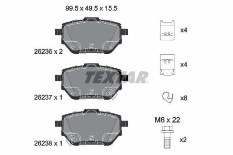 Тормозные колодки (задние) Toyota Corolla 1.5/1.6 VVTi 19- Q+