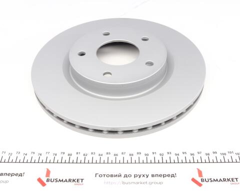 Диск тормозной (передний) Nissan Juke/Tiida 10-(280x24) (с покрытием) (вентилированный)