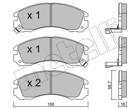 Колодки тормозные (передние) Citroen C-Crosser 07-/Mitsubishi Outlander/Pajero 98-/Lancer/L400 94-03