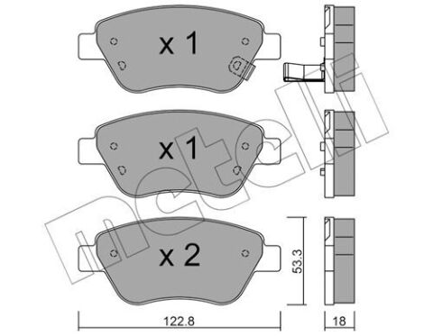 Колодки гальмівні (передні) Opel Corsa D 06-14/Adam 12-19