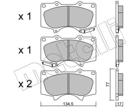 Колодки тормозные (передние) Mitsubishi Pajero IV/Toyota Hilux 06-/Land Cruiser Prado/Lexus GX 01-