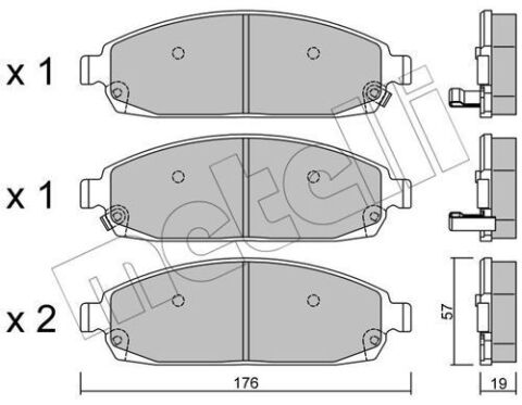 Колодки тормозные (передние) Jeep Grand Cherokee III/IV 04-/Commander 05-10