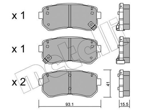 Колодки тормозные (задние) Hyundai Accent/i30 05-12/Kia Cee'd/Rio/Sportage 04-