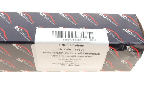 Важіль склоочисника (задній) Renault Clio 05-14 (+щітка) (L= 442mm)