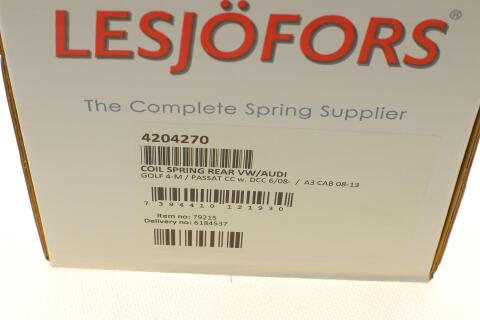 Пружина (задня) VW Passat CC 1.4TSI/1.8TSI/2.0TDI/TFSI 08-12 (купе)/Touran 1.9-2.0TDI 03-10 (вен)