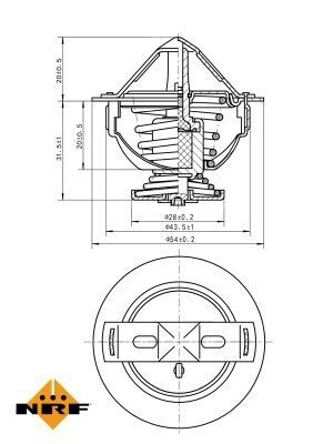 Термостат Hyundai Accent/Elantra/Kia Ceed 1.5-2.0 CRDI 00- (85°C)