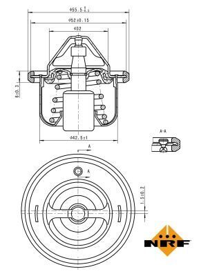 Термостат Fiat Sedici 1.6 16V 06-14/Suzuki Grand Vitara 1.6-2.4 98- (82°)