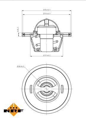 Термостат VW Polo/Skoda Fabia 1.4 99-14/Roomster 1.4 07-15 (82°)