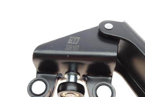 Ролик дверей (бічних/середній) Renault Trafic/Opel Vivaro 01- (з кронштейном) (L)