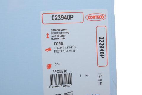 Прокладка піддону Ford Escort/Fiesta 1.3-1.6 80-99 Прокладка піддону Ford Escort/Fiesta 1.3-1.6 80-99