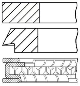 Кільця поршневі BMW X5 (E70)/X6 (E71/E72) 2.0i/3.0i 06- (84.00mm/STD) (1.2-1.5-2.0)