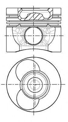 Поршень MB Sprinter 2.9D/TD 96- (89.00mm/STD) OM602