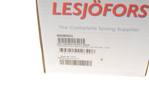 Пружина (передня) BMW 5 (F10) 520d/520-535i 11-16 (седан) (с М-техникой) Пружина (передня) BMW 5 (F10) 520d/520-535i 11-16 (седан) (с М-техникой)