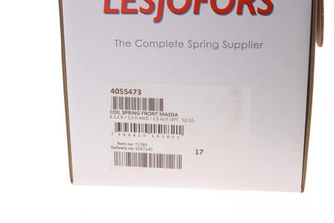 Пружина (передняя) Mazda 6 2.5 АКПП (L)/2.2D 12-(седан/универсал)