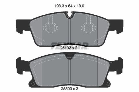 Колодки тормозные (передние) MB GLE/GL/GLS-class (W166/X166) 11-19 (Teves) Q+ (193.3x64x19)